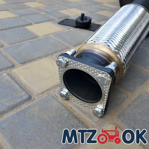 Глушитель МТЗ 892 труба в трубе (с грилем) с овальной горловиной. Толщина 3мм Глушитель МТЗ 892 труба в трубе (с грилем) с овальной горловиной. Толщина 3мм