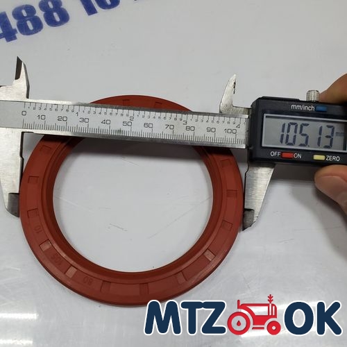 Манжета (сальник ВОМ) красный (пр-во Украина) 2,2-80х105 Манжета (сальник ВОМ) красный (пр-во Украина) 2,2-80х105