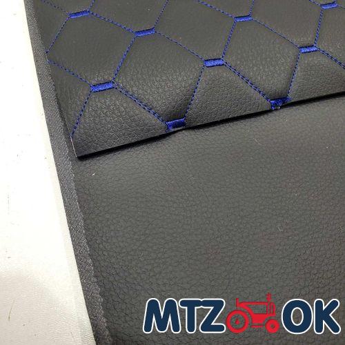 Обшивка торпеды МТЗ МК черный кожзам для оклейки щитка приборов 4 предмета (без уха) (синяя. красная. зеленая строчка) к-т Обшивка торпеды МТЗ МК черный кожзам для оклейки щитка приборов 4 предмета (без уха) (синяя. красная. зеленая строчка) к-т