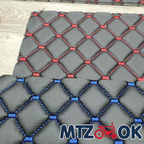 Обшивка кабины МТЗ УК н/о 5 предмета (кожзам красная синяя зеленая строчка) к-т Обшивка кабины МТЗ УК н/о 5 предмета (кожзам красная синяя зеленая строчка) к-т