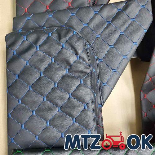 Обшивка кабины МТЗ МК 4 предмета (кожзам красная, синяя, зеленая строчка) к-т Обшивка кабины МТЗ МК 4 предмета (кожзам красная, синяя, зеленая строчка) к-т