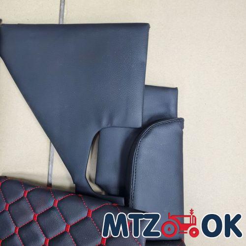 Обшивка кабины МТЗ МК 4 предмета (кожзам красная, синяя, зеленая строчка) к-т Обшивка кабины МТЗ МК 4 предмета (кожзам красная, синяя, зеленая строчка) к-т