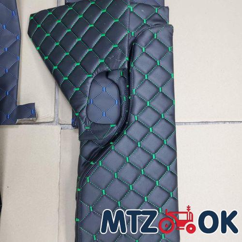 Обшивка кабины МТЗ МК 4 предмета (кожзам красная, синяя, зеленая строчка) к-т Обшивка кабины МТЗ МК 4 предмета (кожзам красная, синяя, зеленая строчка) к-т