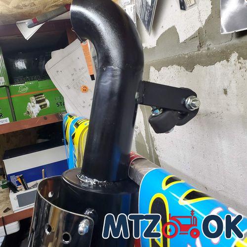 Глушитель МТЗ 920 труба в трубе с флянцем, с 2-мя гриль решетками. толщина 3мм Глушитель МТЗ 920 труба в трубе с флянцем, с 2-мя гриль решетками. толщина 3мм