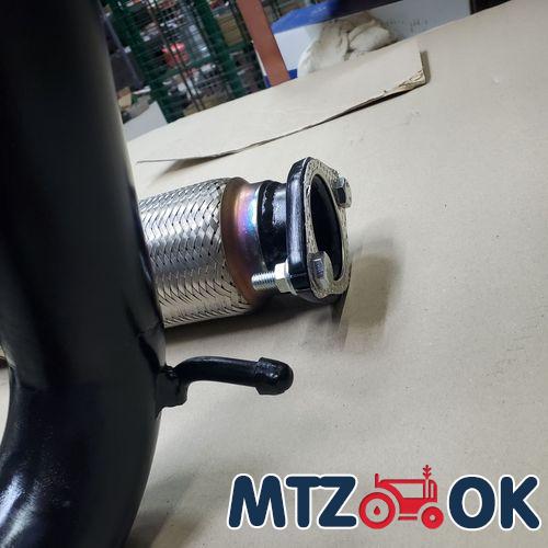 Глушитель МТЗ 920 труба в трубе с флянцем, с 2-мя гриль решетками. толщина 3мм Глушитель МТЗ 920 труба в трубе с флянцем, с 2-мя гриль решетками. толщина 3мм