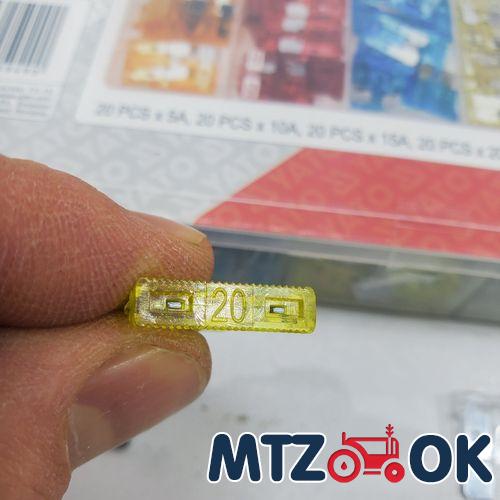 Набор 83144 предохранителей "Стандарт" по 20шт. для токов 510.15.20.25.30А (120шт) Набор 83144 предохранителей "Стандарт" по 20шт. для токов 510.15.20.25.30А (120шт)