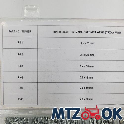 Набор 06885 шплинтов прямых (1000шт) Набор 06885 шплинтов прямых (1000шт)