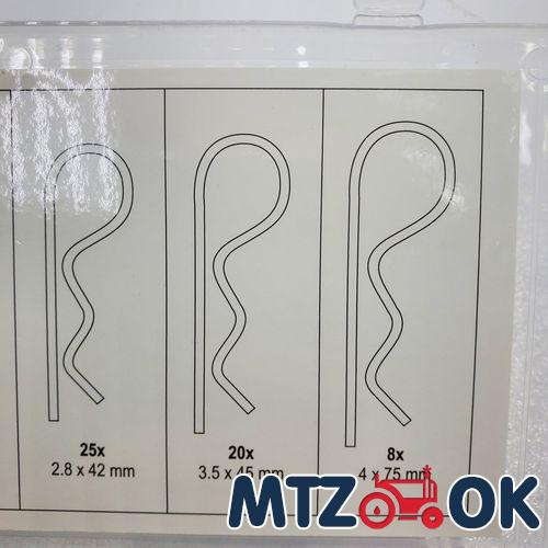 Набор 06883 шплинтов волнистых (150шт) Набор 06883 шплинтов волнистых (150шт)