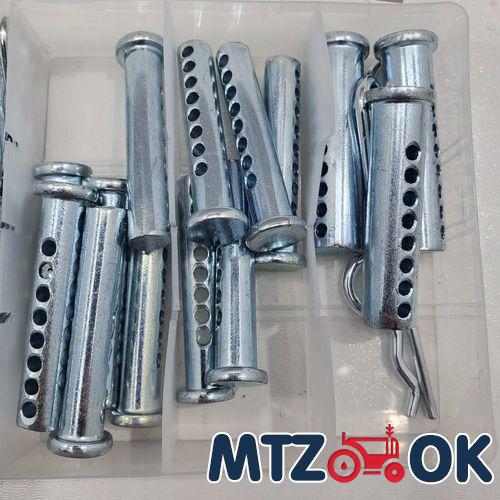 Набор 06874 шплинтов и штифтов 8-13мм. 30-64мм (56шт) Набор 06874 шплинтов и штифтов 8-13мм. 30-64мм (56шт)