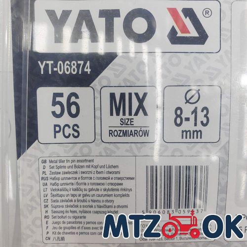 Набор 06874 шплинтов и штифтов 8-13мм. 30-64мм (56шт) Набор 06874 шплинтов и штифтов 8-13мм. 30-64мм (56шт)
