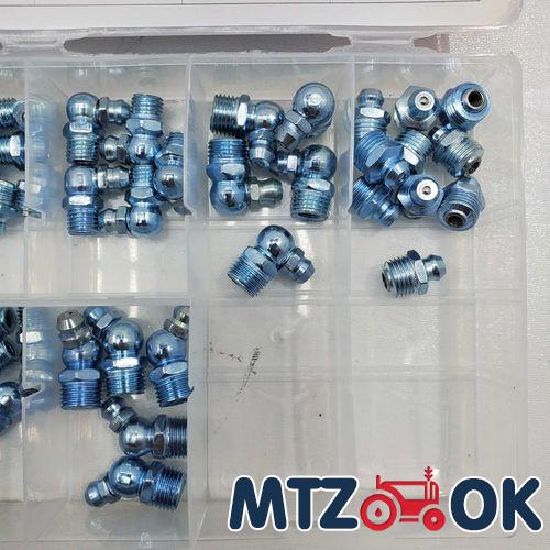 Набор 06888 ниппелей для смазывания (110шт) Набор 06888 ниппелей для смазывания (110шт)