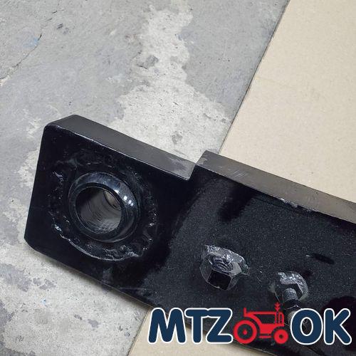 Тяга продольная (согнутая с двух сторон) МТЗ усиленная 30мм длина 110см между яблоками Тяга продольная (согнутая с двух сторон) МТЗ усиленная 30мм длина 110см между яблоками