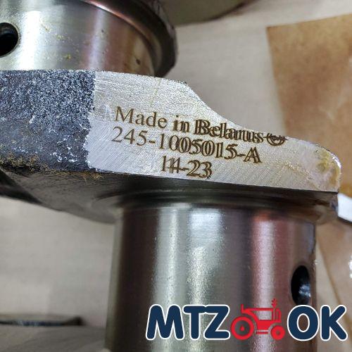 Вал коленчатый Д 245.5 (МТЗ. ЗИЛ) под шлиц. в сб. с вкладышами Н1 и полукольцами (пр-во ММЗ) 245-1005010-А Вал коленчатый Д 245.5 (МТЗ. ЗИЛ) под шлиц. в сб. с вкладышами Н1 и полукольцами (пр-во ММЗ) 245-1005010-А