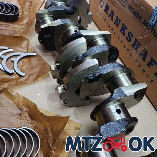 Вал коленчатый Д 245.5 (МТЗ. ЗИЛ) под шлиц. в сб. с вкладышами Н1 и полукольцами (пр-во ММЗ) 245-1005010-А Вал коленчатый Д 245.5 (МТЗ. ЗИЛ) под шлиц. в сб. с вкладышами Н1 и полукольцами (пр-во ММЗ) 245-1005010-А