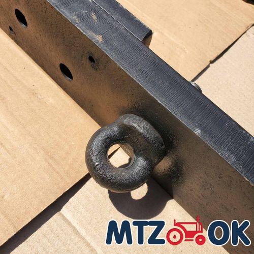 Тяга продольная (согнутая с двух сторон) МТЗ усиленная 30мм длина 90см между яблоками сталь 45 (пара) Тяга продольная (согнутая с двух сторон) МТЗ усиленная 30мм длина 90см между яблоками сталь 45 (пара)