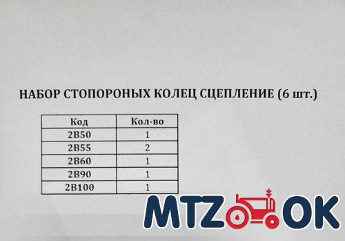Набор стопорных колец сцепления (6 шт) Набор стопорных колец сцепления (6 шт)