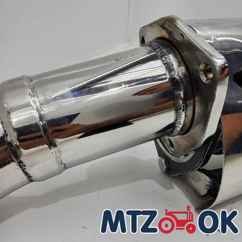 Выхлопная труба МТЗ 892 труба в трубе. нержавейка (замена штатного глушителя) толщина 2мм Выхлопная труба МТЗ 892 труба в трубе. нержавейка (замена штатного глушителя) толщина 2мм