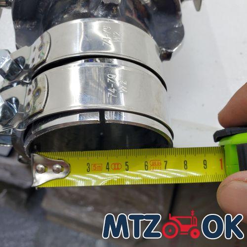 Выхлопная труба МТЗ 892 труба в трубе. нержавейка (замена штатного глушителя) толщина 2мм Выхлопная труба МТЗ 892 труба в трубе. нержавейка (замена штатного глушителя) толщина 2мм