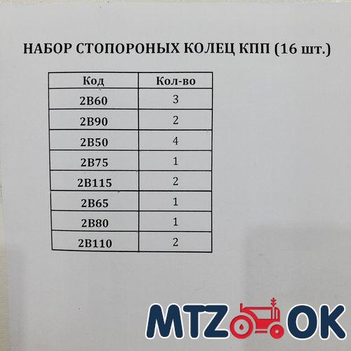 Набор стопорных колец КПП (16 шт) Набор стопорных колец КПП (16 шт)