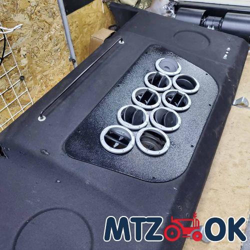 Накладка под воздуховод 3мм (9 отверстий) (пр-во Украина) Накладка под воздуховод 3мм (9 отверстий) (пр-во Украина)