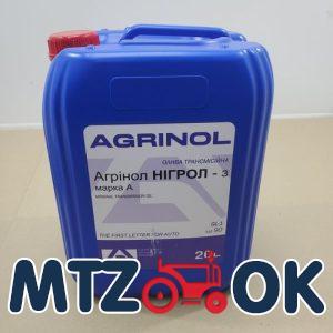 Масло трансмиссионное Агринол Нигрол-3 (канистра 20л/17.5кг) GL-1 Нигрол-3