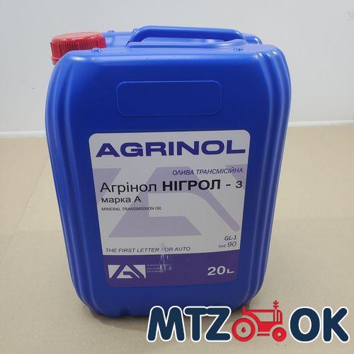 Масло трансмиссионное Агринол Нигрол-3 (канистра 20л/17.5кг) GL-1 Нигрол-3 Масло трансмиссионное Агринол Нигрол-3 (канистра 20л/17.5кг) GL-1 Нигрол-3