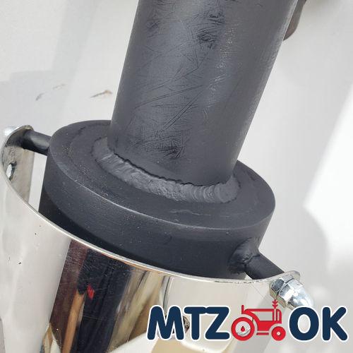 Глушитель МТЗ 80. 82 труба в трубе с флянцем. с 3-мя гриль решетками. толщина 3мм Глушитель МТЗ 80. 82 труба в трубе с флянцем. с 3-мя гриль решетками. толщина 3мм