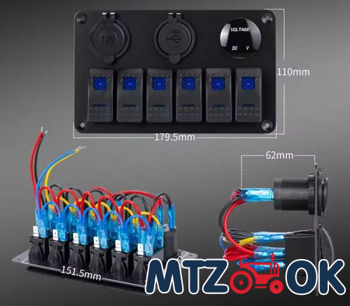 Блок переключателей (4 кнопки) 5014 Блок переключателей (4 кнопки) 5014