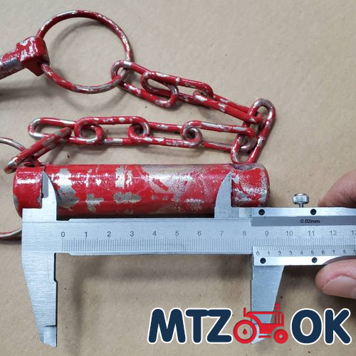 Палец тяги центральной МТЗ в сб. с чекой d=25 (пр-во МТЗ) А61.03.001-01 СБ Палец тяги центральной МТЗ в сб. с чекой d=25 (пр-во МТЗ) А61.03.001-01 СБ