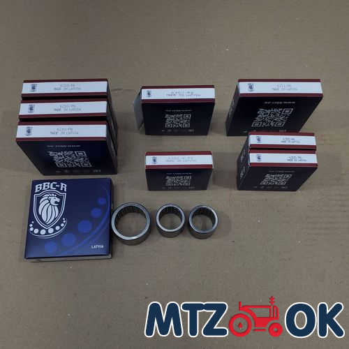 Набор подшипников заднего моста МТЗ (10шт) без ВОМ на дифф. С/О (пр-во BBC-R Латвия) Набор подшипников заднего моста МТЗ (10шт) без ВОМ на дифф. С/О (пр-во BBC-R Латвия)