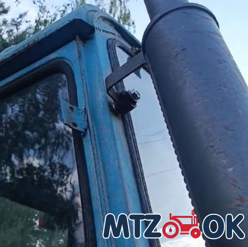 Глушитель МТЗ 80. 82 МК с глушителем (накладка нержавейка) (без турбины) толщина 1.5мм Глушитель МТЗ 80. 82 МК с глушителем (накладка нержавейка) (без турбины) толщина 1.5мм