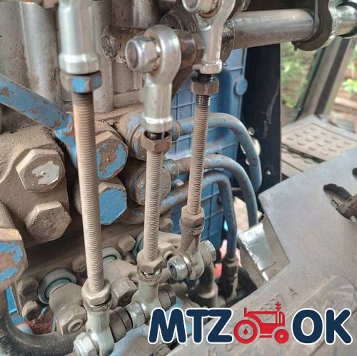 Тяга управления распределителем с вилками 187мм короткая на подшипниках (собств. пр-во) 80-4607260-03 Тяга управления распределителем с вилками 187мм короткая на подшипниках (собств. пр-во) 80-4607260-03