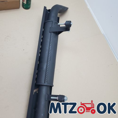 Глушитель МТЗ 80/ 82 МК с глушителем (накладка черная) (без турбины) толщина 1.5мм Глушитель МТЗ 80/ 82 МК с глушителем (накладка черная) (без турбины) толщина 1.5мм