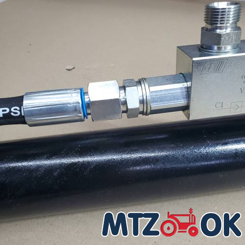 Гидроцилиндр МТЗ 1-но сторон. ЦС 80-50-300.550 ВТ22 с гидрозамком VBPDE 1/2 Гидроцилиндр МТЗ 1-но сторон. ЦС 80-50-300.550 ВТ22 с гидрозамком VBPDE 1/2
