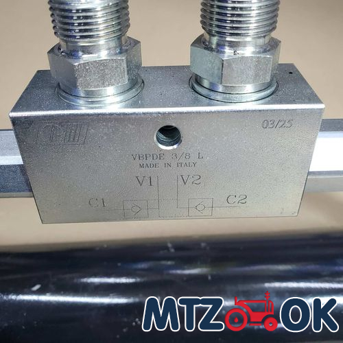 Гидроцилиндр МТЗ 1-но сторон. ЦС 80-50-300.550 ВТ22 с гидрозамком VBPDE 1/2 Гидроцилиндр МТЗ 1-но сторон. ЦС 80-50-300.550 ВТ22 с гидрозамком VBPDE 1/2