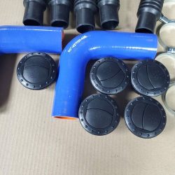 Комплект для установки печки под панель приборов МТЗ с дефлекторами d=45мм Комплект для установки печки под панель приборов МТЗ с дефлекторами d=45мм