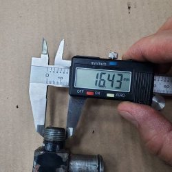 Угольник поворотный на болгарский ГР (обратка) на шланг d=27мм