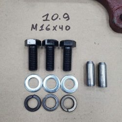 Набор крепления кронштейна ЦС на ПВ МТЗ-82 н/о (болт М16х40 10.9 шайба гровер штифт конусная втулка) (кр-н ОРИГИНАЛ) 102-2301023-01/Д01-015/ПВ